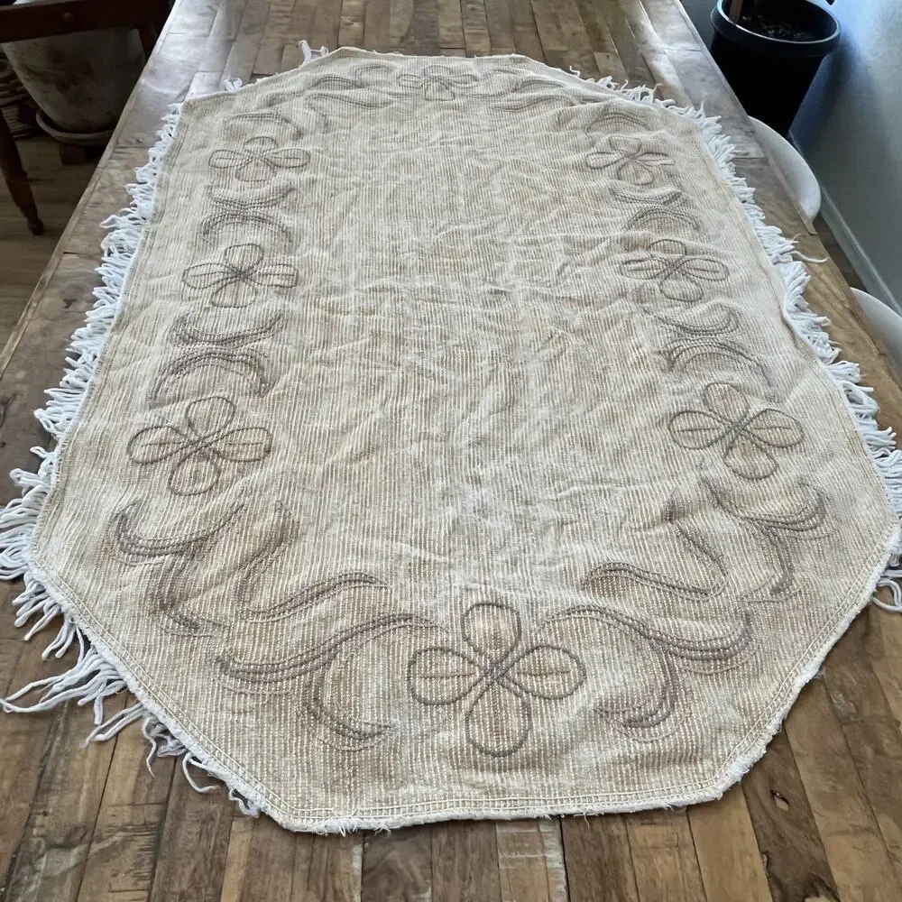 Vintage Chenille Bathroom Rug 51
